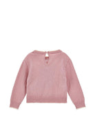 Maglione per neonata Monnalisa Kids rosa con motivo ricamato 39H605 8060 094F MONNALISA KIDS 