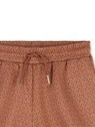 Shorts per bambina Michael Kors Kids marrone con coulisse R30568 348 MICHAEL KORS KIDS 