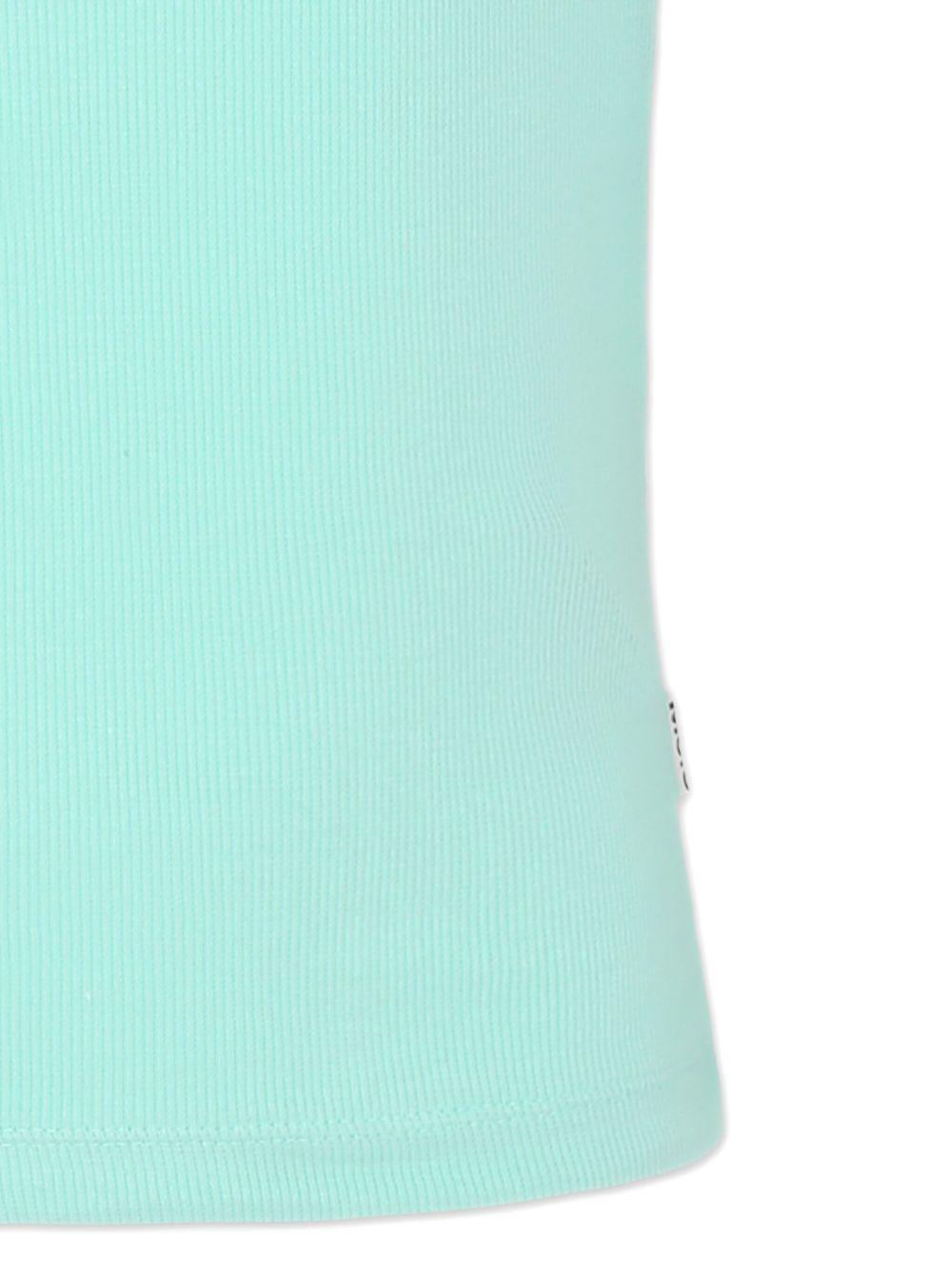 T-shirt per bambina Molo verde acquamarina a coste 2S25A106 5472 MOLO KIDS 
