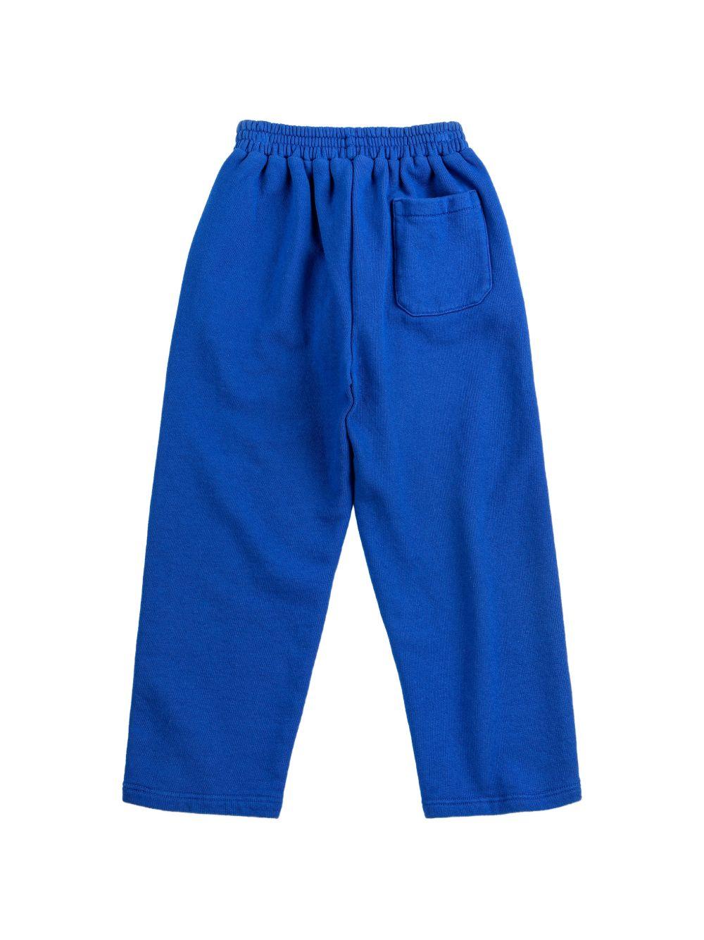 Pantaloni per bambino Bobo Choses blu con logo sul davanti B126AC086 401 BOBO CHOSES KIDS 
