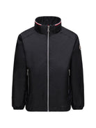 Giubbino per bambino Moncler Enfant nero con applicazione logo L19541A0003953A5E 999 MONCLER KIDS 