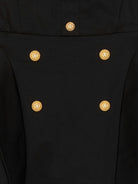 Abito per bambina Balmain Kids nero modello svasato BY1B92 P0484 930 BALMAIN KIDS 