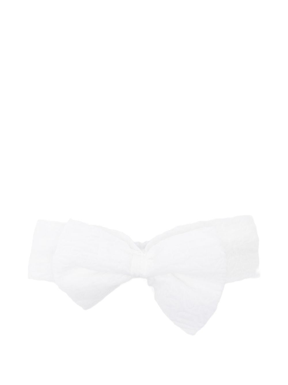 Cerchietto per neonata Simonetta bianco con fiocco SY0004 O0069 100 SIMONETTA KIDS 
