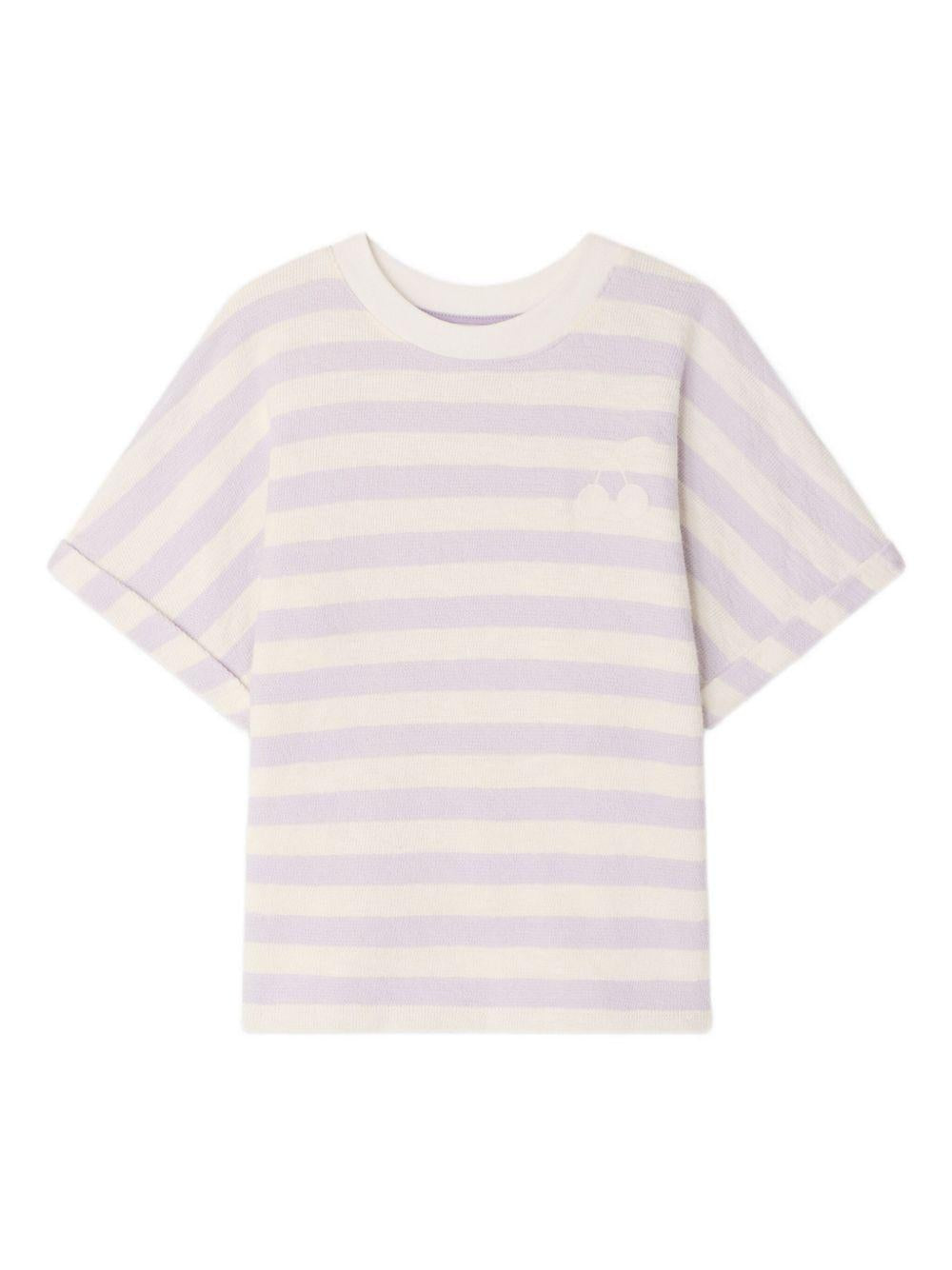 T-shirt Farah per bambina Bonpoint multicolor con design a righe C06GTSK00001 257A BONPOINT KIDS 