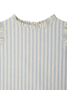 Blusa per bambina Bonpoint azzurro con motivo a righe S05GBLW00045 210 BONPOINT KIDS 