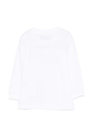 T-shirt per neonati Moschino Kids bianca con stampa grafica MUO01CLAA20 10101 MOSCHINO KIDS 
