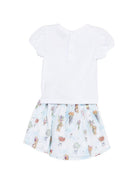 Set t-shirt e gonna per neonata Moschino Kids multicolore con ricamo Teddy Bear MDG01RL1B13 83281 MOSCHINO KIDS 