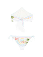 Bikini per donna MC2 Saint Barth azzurro con stampa floreale VIR0001 09097L MC2 ST. BARTH 