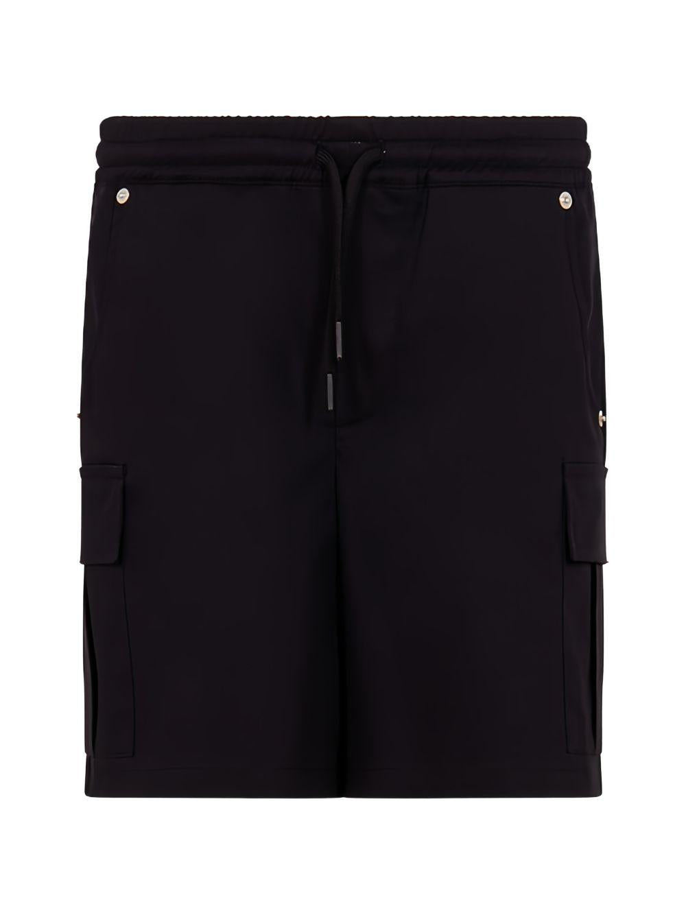 Shorts per bambino MSGM Kids nero con coulisse in vita S6MSJBBE254 110 MSGM KIDS 
