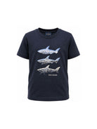 T-shirt per bambino Paul & Shark Kids blu con stampa grafica WRM00HLAA02 42370 PAUL & SHARK KIDS 