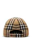 Cappello da baseball per bambino Burberry Kids beige con motivo Check 8117411 B9368 BURBERRY KIDS 