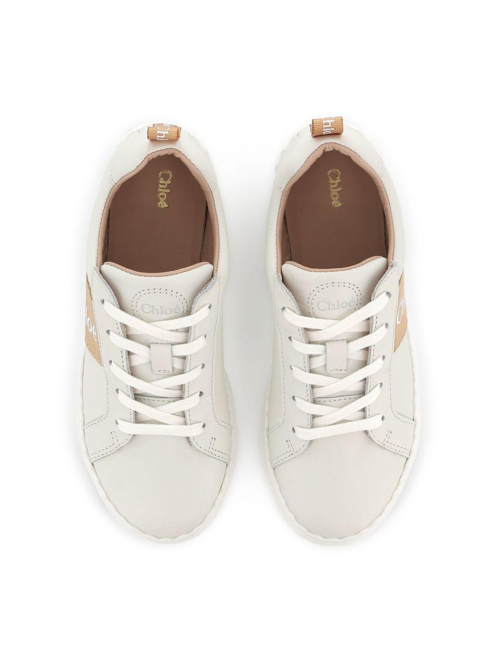 Sneakers per bambina Chloé Kids bianco con stampa laterale C20515 231 CHLOE' KIDS 