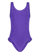 Costume intero per bambina Paramidonna Kids viola con orlo increspato SS25LGR GRAPES PARAMIDONNA KIDS 