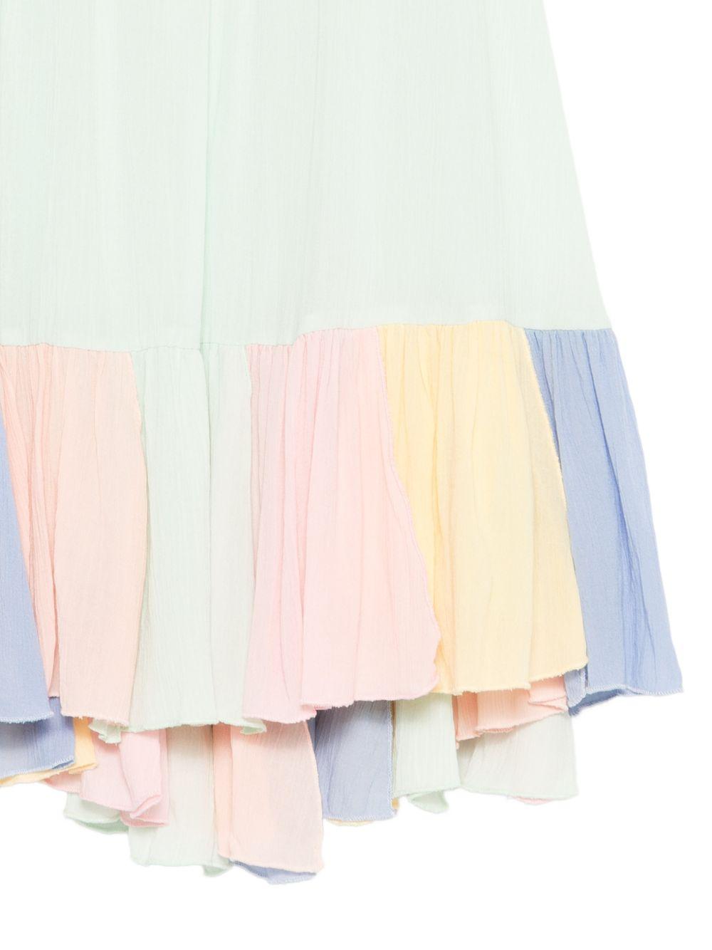 Abito per bambina Stella McCartney Kids verde con volant TY1D71 Z3556 772 STELLA McCARTNEY KIDS 