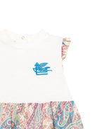 Abito per neonata ETRO KIDS bianco con motivo paisley GY1071 M0081 107MC ETRO KIDS 