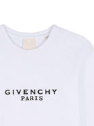 T-shirt per bambino Givenchy Kids bianca con stampa logo sul davanti H31321 10P GIVENCHY KIDS 