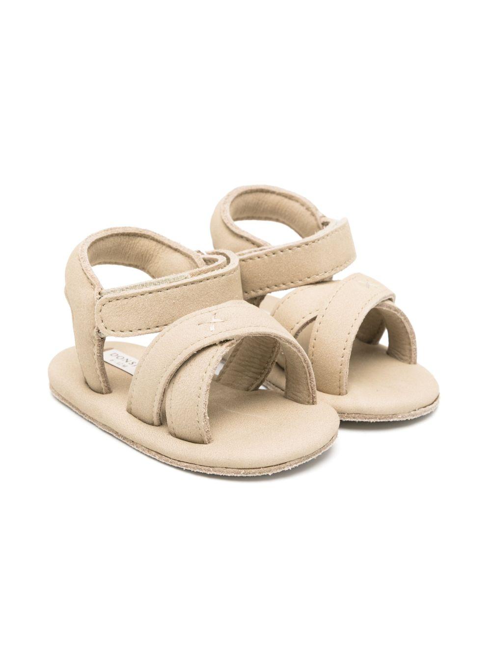 Sandali per neonato Donsje Tobi beige con chiusura a strappo 1035000 BL170 DONSJE KIDS 