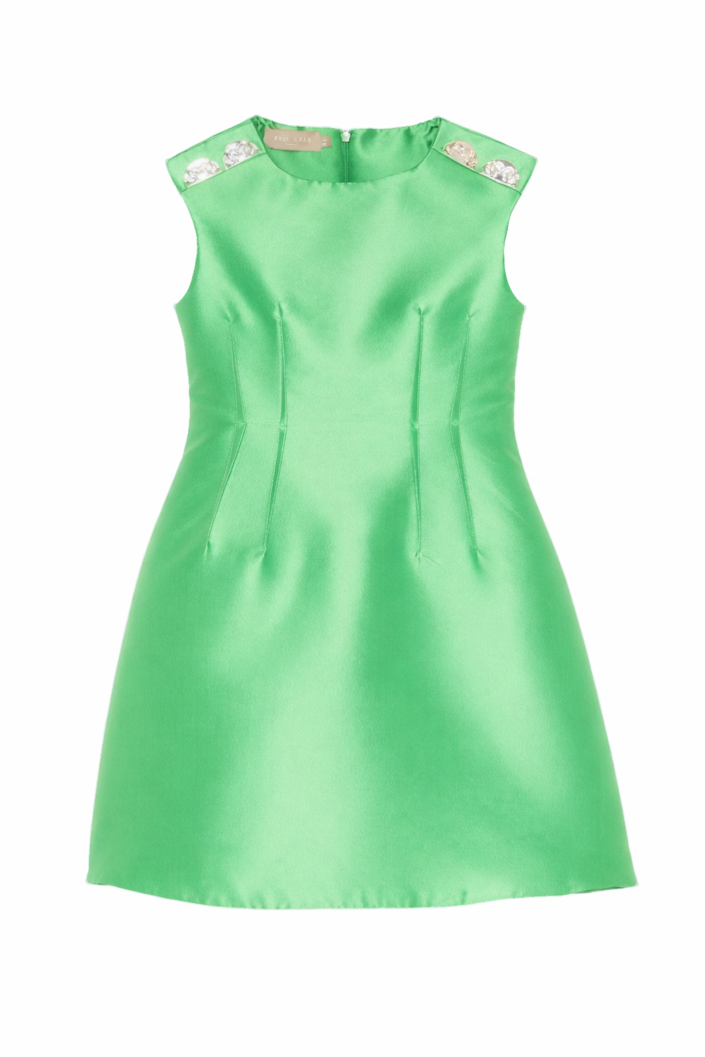 Abito per bambina Elie Saab Junior verde con decorazioni sulle spalle EFAB114TS0807 GRN ElIE SAAB KIDS 