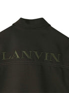 Giacca per bambina Lanvin Enfant nero con logo ricamato N30258 U60 LANVIN 