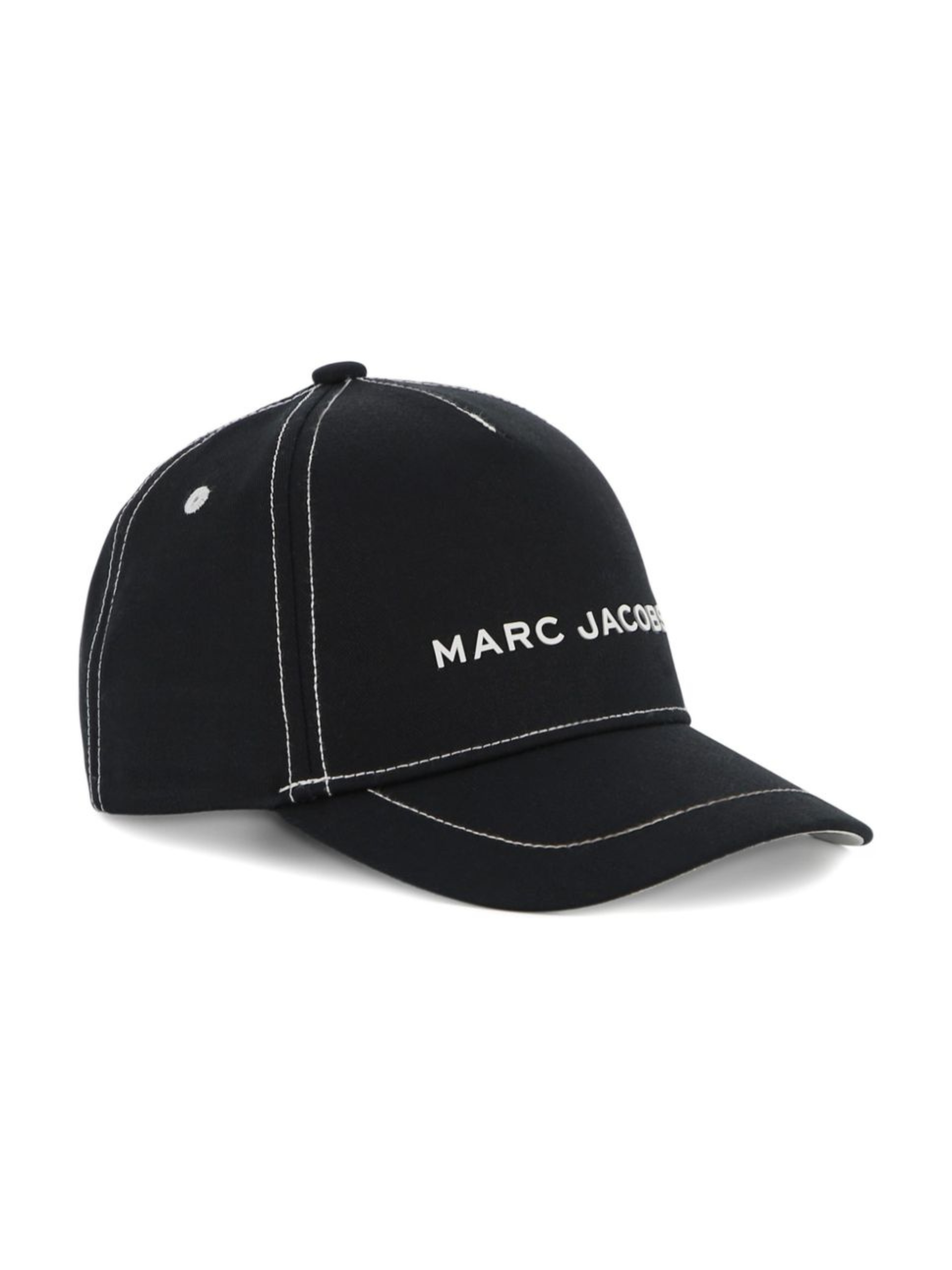 Cappello da baseball per bambino The Marc Jacobs Kids nero con logo ricamato sul davanti W60844 09B THE MARC JACOBS KIDS 