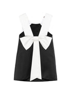 Abito per bambina Elisabetta Franchi La Mia Bambina nero con fiocco posteriore EFAB6680RA016 D285 ElISABETTA FRANCHI KIDS 