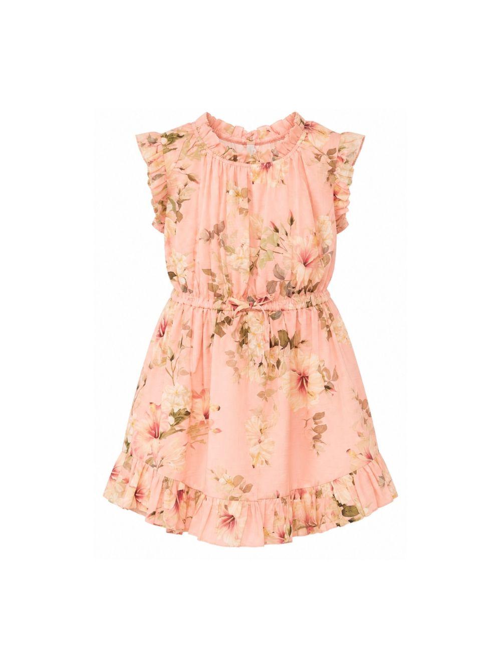 Tuta intera per bambina Zimmermann Kids rosa con stampa floreale all-over 1897DS S263 ZIMMERMANN KIDS 