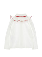 Camicia per bambina Monnalisa Kids bianca con colletto con ruches 17H300 8201 0143 MONNALISA KIDS 