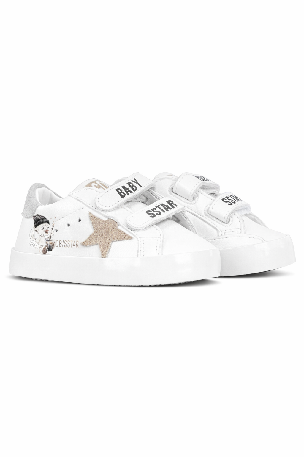 Sneakers per neonati Golden Goose Kids bianche con applicazione stella F00166F008017 10613 GOLDEN GOOSE KIDS 