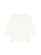 Cardigan per neonato La Stupenderia bianco con design lavorato a maglia WCCR63 802 LA STUPENDERIA 