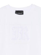 T-shirt per bambino John Richmond Junior bianco con logo in rilievo RBA25008TS WHITE JOHN RICHMOND JUNIOR 