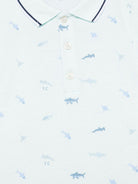 Polo per neonato Tartine Et Chocolat azzurro con ricamo CA11121 51 TArtine & Chocolat KIDS 