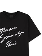 T-shirt per bambini Givenchy Kids nera con logo H30951 09B GIVENCHY KIDS 