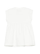 Abito per neonata Moschino Kids bianco con stampa due Teddy Bear MDV0DFLCA86 10063 MOSCHINO KIDS 