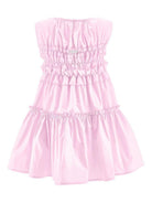 Abito per bambina Monnalisa rosa smanicato con ruches 17G910 7116 0090 MONNALISA KIDS 