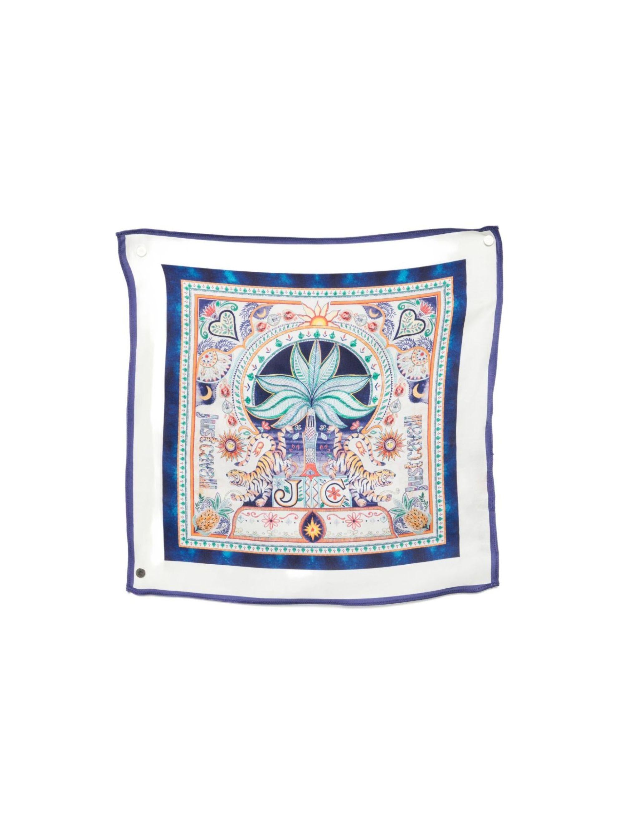 Foulard per bambino Just Cavalli Kids multicolore con stampa floreale indiana JBP26085FO INDIA D.MN ROBERTO CAVALLI KIDS 