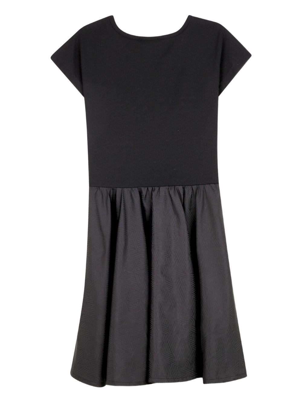 Abito per bambina DKNY Kids nero con dettaglio con logo D62396 09B DKNY 
