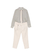 Completo confort  per bambino Colorichiari beige a doppiopetto MC508360 4893 21 COLORICHIARI KIDS 