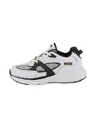 Sneakers per bambino Boss Kids bianche con inserti in rete J52570 10P BOSS KIDS 