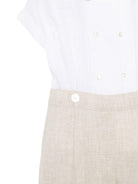 Tutina per neonato Mariella Ferrari multicolore con colletto a punta PLF6 BEIGE MARIELLA FERRARI KIDS 