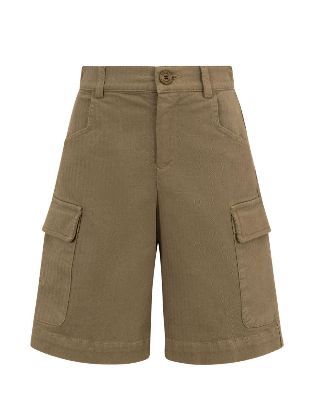 Shorts per bambino Etro Kids verde con applicazione logo GY6P49 G0064 724 ETRO KIDS 