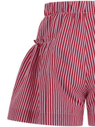 Shorts per bambina Monnalisa rosso con motivo a righe 11G408 7315 9944 MONNALISA KIDS 