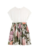 Abito per bambina Dolce & Gabbana Kids multicolore con stampa orchidee L5JDAU G7PQP S9000 DOLCE & GABBANA KIDS 