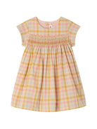 Abito per neonata Bonpoint rosa con motivo a quadri S06XDRW00015 320 BONPOINT KIDS 