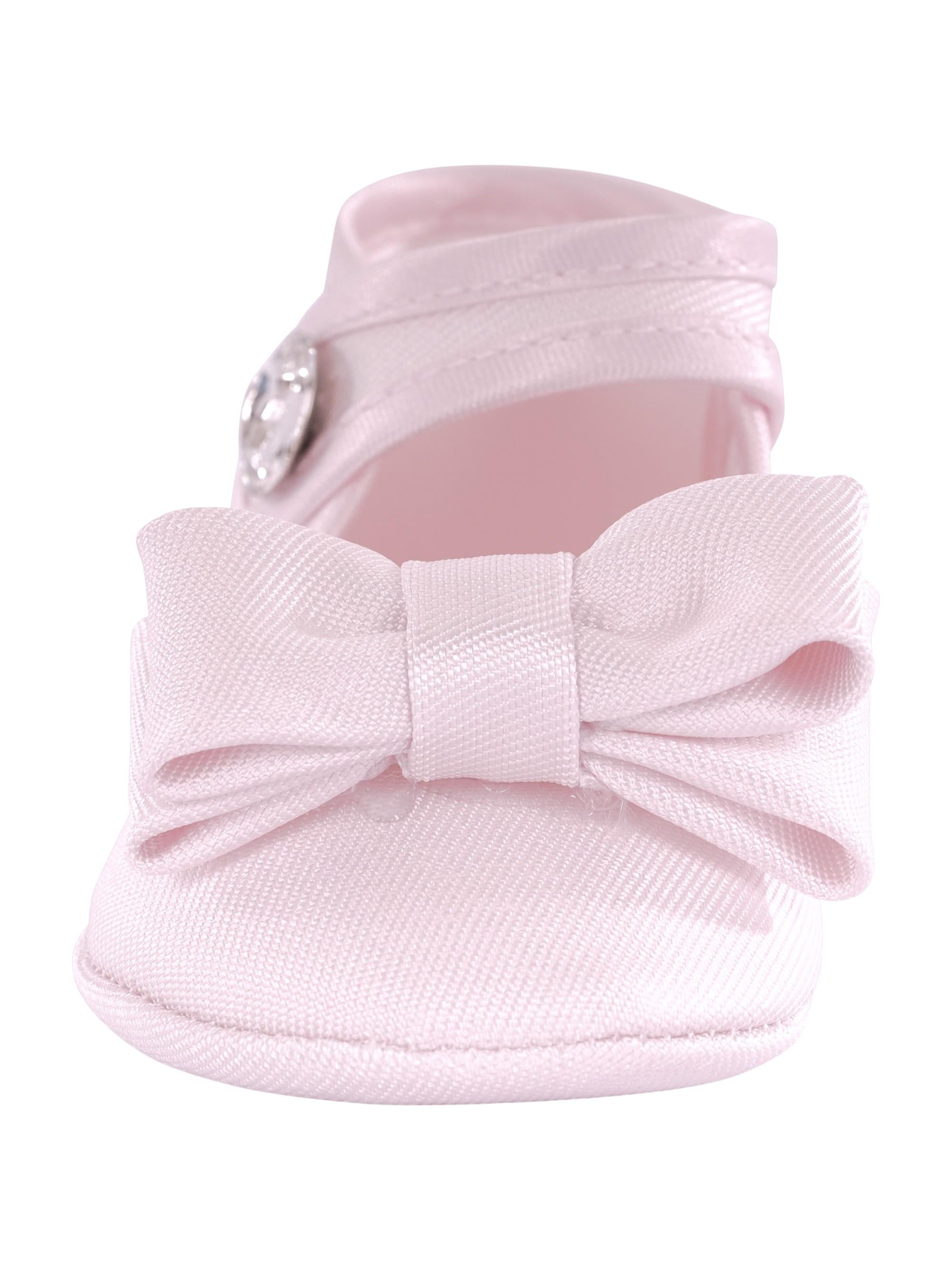 Scarpe primi passi per neonata Monnalisa rosa con dettaglio fiocco 73G008 7302 0091 MONNALISA KIDS 