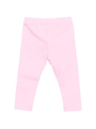 Leggins per neonata Moschino Kids rosa con dettaglio Teddy Bear con cuore MIP032LBA00 51473 MOSCHINO KIDS 