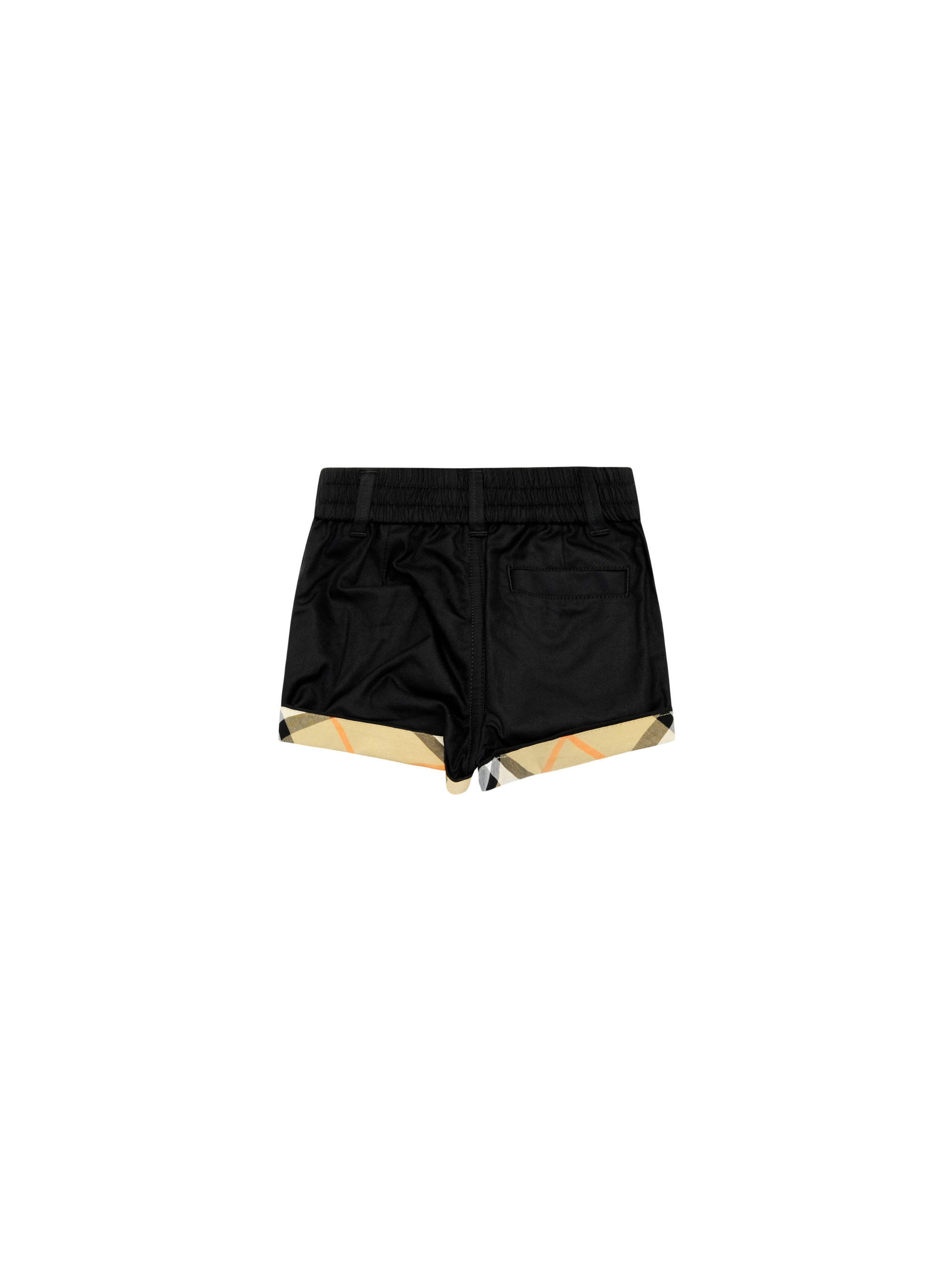 Shorts per neonato Burberry Kids nero con motivo Vintage Check 8122522 A1189 BURBERRY KIDS 