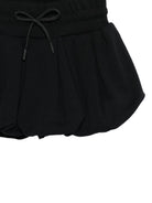 Shorts per bambina MSGM Kids neri con logo sul retro S6MSJGST086 110 MSGM KIDS 