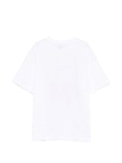 T-shirt per bambino MSGM Kids bianca con stampa grafica S6MSJBTH233 001 MSGM KIDS 