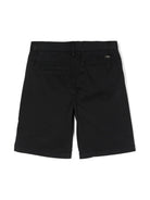 Bermuda per bambino Emporio Armani Kids blu con placca logo 8N4S60 4N6YZ 0920 EMPORIO ARMANI KIDS 