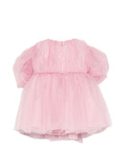 Abito per neonata Alapage rosa con maniche a sbuffo AL54 ROSA A'LAPAGE KIDS 